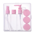 Customized Cosmetic Plastic Empty Portable Bottle Travel Set